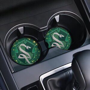 Harry Potter  Inspired Car Coasters - Slytherin!